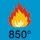 nezapaljivo 850°C